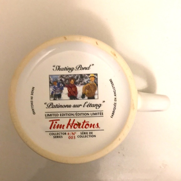Mug Tim Hortons No3 Collector Series “Skating Pond” Limited Excellent Condition - Picture 6 of 6